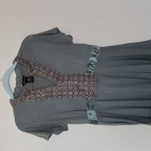 Jersey embellished Indian Boho top